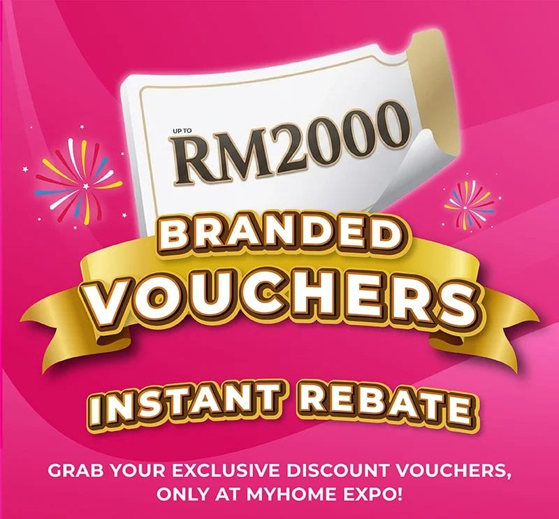 Rebate vouchers and instant reward promotions at a Malaysia Home Show